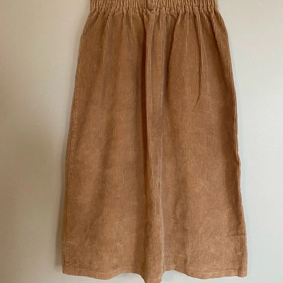 Oak and Fort Corduroy Skirt A-Line Brown Size S - Picture 3 of 4